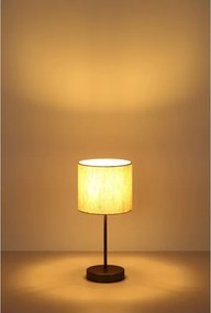 Globo 51540108 - Lampă de masă THEA 1xE27/25W/230V negru/bej