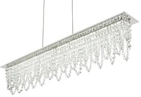 Lustră LED de cristal dimabilă pe cablu Globo 68405-24H LED/24W/230V + telecomandă