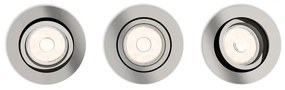 Philips 50393/17/PN - SET 3x Lampa incastrata DONEGAL 1xGU10/5,5W/230V