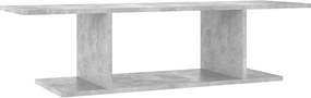 vidaXL Dulap TV montat pe perete, gri beton, 103x30x26,5 cm