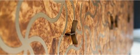 Comodă lemn masiv Alhambra, 208 × 50 × 90 cm