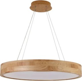 Brilagi - Lustră LED suspendată pe cablu FALCON WOOD, LED/40W/230V, 3000/4000/6000K, 60 cm, lemn
