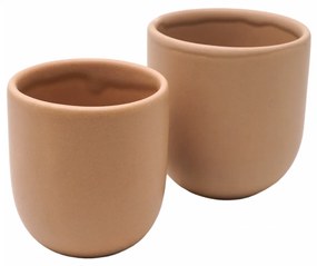 Set 2 Pahare Cafea 80ml+250ml Novum Bej Deschis Margo