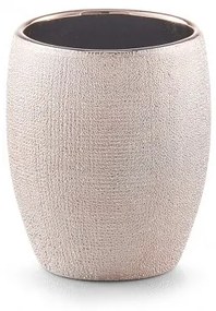 Pahar pentru periuta din ceramica, Glitter Rose Gold, Ø 8,1xH9,8 cm
