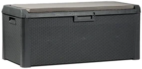 SANTORINI PLUS cutie depozitare plastic gradina 550 L - grafit