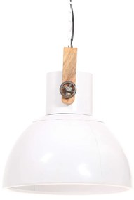 Lampa suspendata industriala, 25 W, alb, 40 cm, E27, rotund 1,    40 cm, Alb, Alb