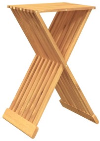316164 vidaXL Taburet pliabil, 40x32,5x70 cm, lemn masiv de tec