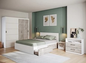 Pat dormitor cu lada de depozitare opțională - 140x200 - Fără sertare