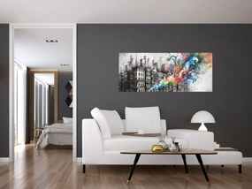 Tablou - Viața industrială (120x50 cm)