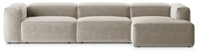 Colțar bej (cu colț pe partea dreaptă/cu șezlong) Bergamo – Cosmopolitan Design