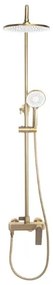 REA-P2400 - Set de duș AVALON cu baterie, finisaj auriu periat
