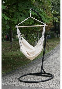 Scaun balansoar suspendabil, alb bej, LINDO NEW
