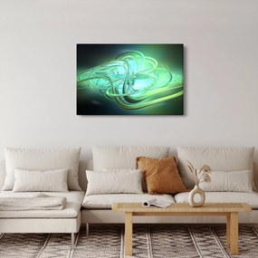 Tabloul cu abstracție verde (90x60 cm)
