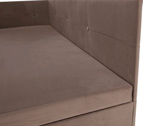 Canapea extensibilă cu spaţiu de depozitare, maro Taupe, AURIA UNI