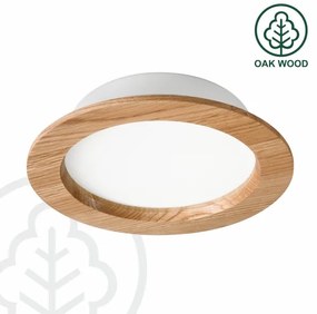 Corp de iluminat LED încastrat WOODY SPOT LED/16,5W/230V 4000K stejar ø 18,5 cm