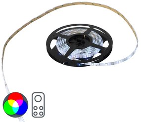 Bandă flexibilă LED 5 metri multicolor RGB - Teania