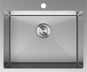Mexen Solix chiuvetă de bucătărie din oțel cu 1 cuvă 600 x 500 mm, inox - 6408601000-01