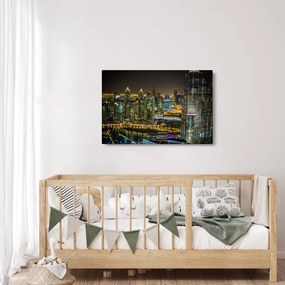 Tablou cu oraș nocturn (90x60 cm)