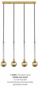 Lustra cu 4 pendule design modern Mida