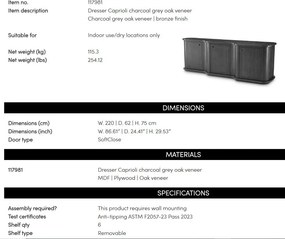 Comoda eleganta design LUX Caprioli