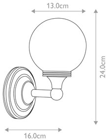 Aplică LED pentru baie Elstead BATH-AUSTEN4-PC AUSTEN 1xG9/3W/230V IP44