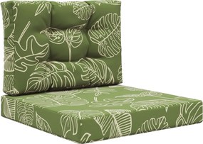 vidaXL Perna pentru canapea de exterior 2 pcs Design cu frunze