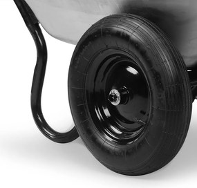 Deuba Roabă de grădină 100 l - stríbrný