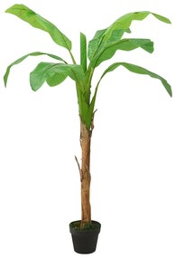 Bananier artificial cu ghiveci, verde, 160 cm 1, 160 cm