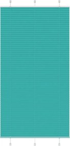 vidaXL Jaluzea plisată verde petrol 105x200 cm Lățime țesătură 104,4 cm