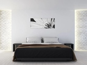 Tablou - Floare albă și neagră (120x50 cm)