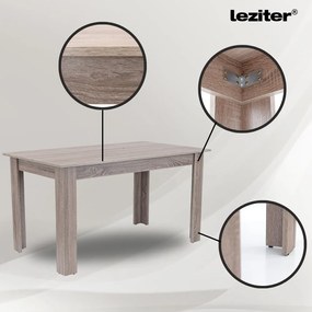 Set de masă Zara 4+1 gri-stejar York