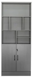 Dulap birou 0.8m, culoare gri, PAL, YF003-40-2