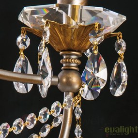 Candelabru LUX super elegant cu 12 brate Miramare LU 2407/8+4 silber-goldOR