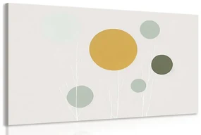Tablou copaci minimalisti cu cercuri