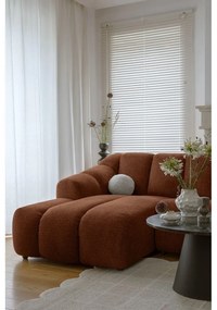 Colțar teracotă (cu colț pe partea stângă/cu șezlong) Shell – Miuform