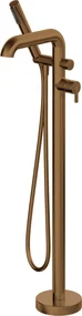 Baterie pentru cada freestanding, bronz periat, cu set de dus, Deante Silia Bronz