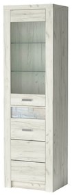 Vitrină Indie 04 (cu iluminat LED) (craft alb). 1057762