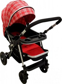 Carucior nou nascuti 2 in 1 BABY CARE™ PRO 511, Cadru aluminiu, Maner reversibil, Spatar reglabil in 5 trepte, Amortizoare, Frana picior,Pliabil ,