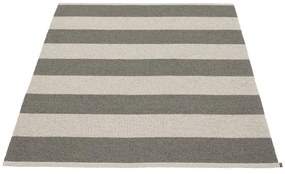 Covor pentru exterior și interior gri antracit/crem 140x180 cm Bob Charcoal Linen – Pappelina