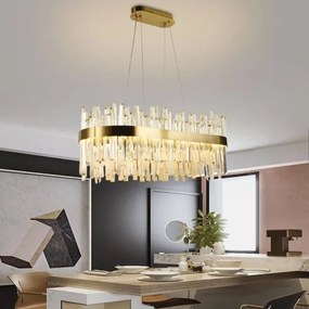 Lustră LED de cristal dimabilă pe cablu LED/90W/230V + telecomandă