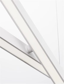 Lustra LED suspendata design modern X-LINE alba