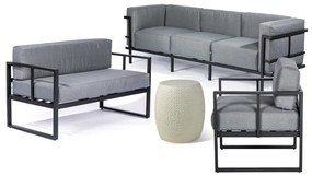 Set mobilier de grădină gri din aluminiu pentru 6 persoane – Bonami Essentials