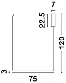 Lustra suspendata LED dimabila design modern ETERNA alb NVL-9990733