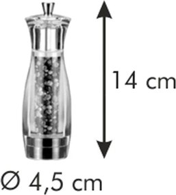 Moară de piper Tescoma Virgo 14 cm, 14 cm