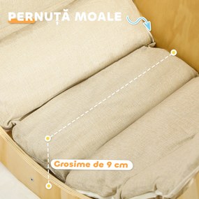 AIYAPLAY Arc Montessori 3 în 1 pentru Copii de 18-48 Luni, Structură de Cățărare, Măsuță și Balansoar cu Pernă | Aosom Romania