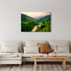 Tablou - Terase de orez II. (90x60 cm)