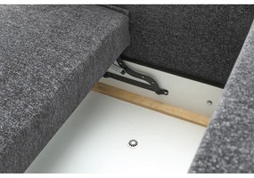 Canapea extensibilă gri închis Emile - Bobochic Paris