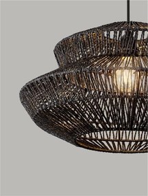 Lustra/Pendul design natural NUA negru