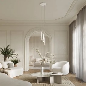 Lustră pe cablu Sollux SL.1689 LAMI 3xGU10/10W/230V alb