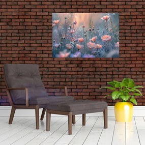 Tablou - Flori în culori pastelate (90x60 cm)